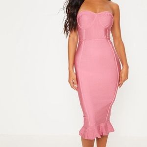 Pretty little thing Bodycon midi dress WORN ONCE